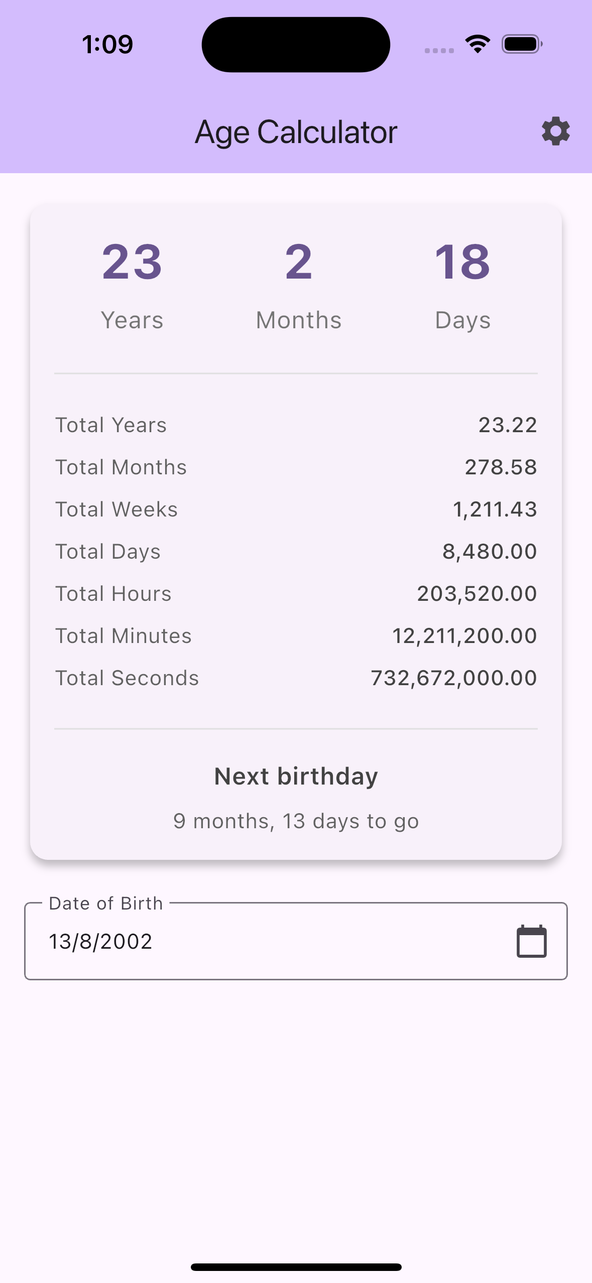 Age Calculator preview 1