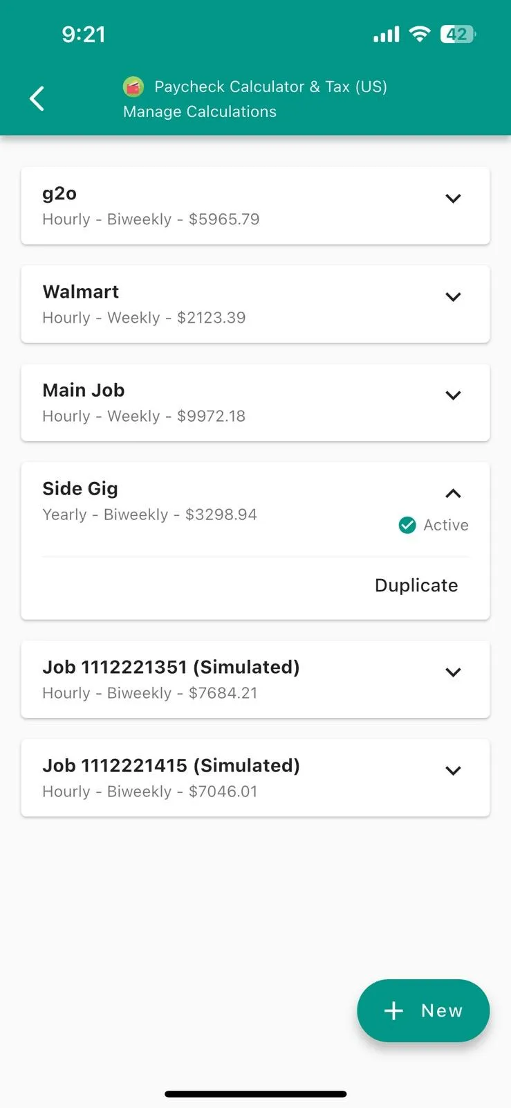 Deductions manager with pre-tax and post-tax options