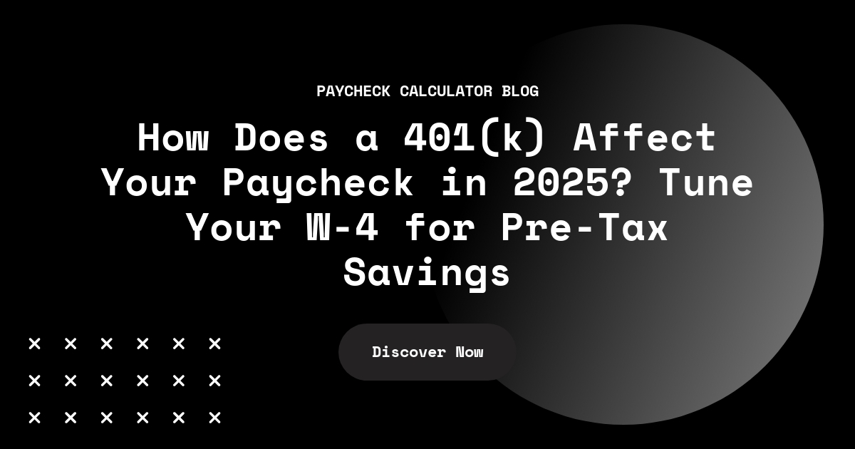 Illustration of a paycheck and 401k contributions