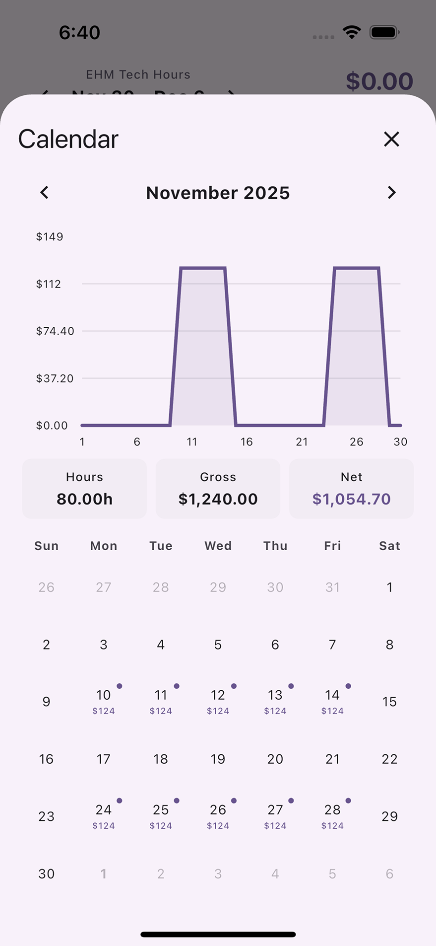 Visualize Your Monthly Earnings