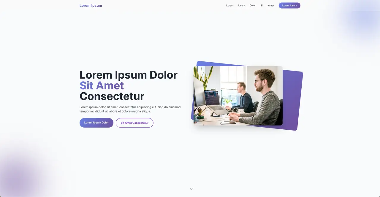 Orbit template preview - Warm inviting business website design with rich visual elements and professional layout for service-based companies