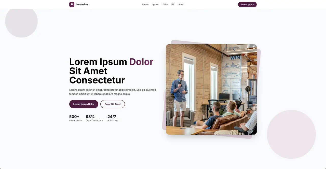 Slate template preview - Calming minimalist website design with excellent readability and clean navigation for professional services
